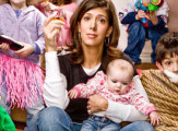 mom with kids
