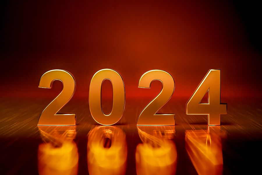 2024 Happy New Year Concept. Start New Year 2024 With Goal Plan,